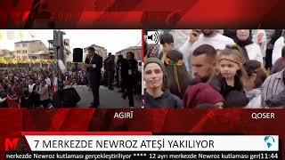 7 MERKEZDE NEWROZ ATEŞİ YAKILIYOR -QOSER / COLEMÊRG/ SILOPIYA