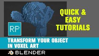 QuickTips Blender - Create Voxel Art in Seconds