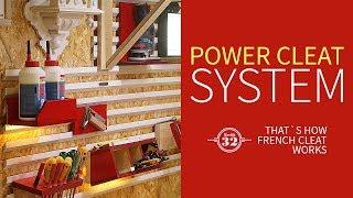 Power Cleat System - the Next Generation of French Cleat wall