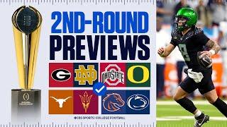 Previewing EVERY College Football Playoff second-round game, concern after Round 1 blowouts?