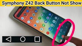 Symphony z42 back button not showing // back button change