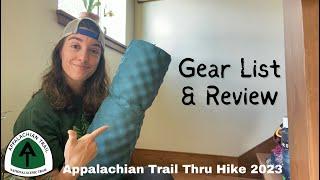 Post Trail Gear List & Review | Appalachian Trail Thru Hike 2023 NOBO