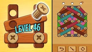  WOODLE - WOOD SCREW PUZZLE  Level 46  Gameplay Walkthrough