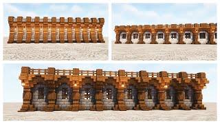 Cómo Hacer Murallas Estilo Medieval en Minecraft | How to Build Medieval Walls in Minecraft