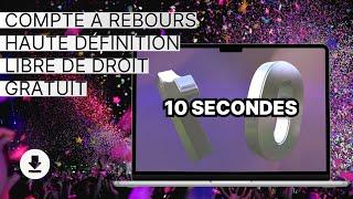 Compte à rebours 10 secondes [LIBRE DE DROITS]