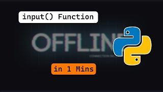 Python Input Function | Python Tutorial