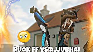 AJJUBHAI VS RUOK FF  || FREE FIRE ANIMATION VIDEO #shorts