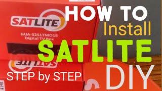 SATLITE ACTUAL INSTALLATION GUIDE TUTORIAL STEP BY STEP PART 2 - BOX TO TV AUDIO VIDEO (DIY)