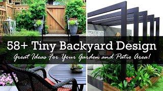 Tiny Backyard Design (58+) Great Ideas For Your Garden and Patio Area!