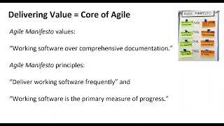 Value-driven delivery in Agile