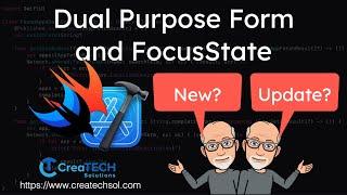 Dual Purpose Form and FocusState in SwiftUI