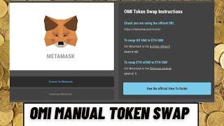 Ecomi / OMI manual token swap step by step! (full guide)