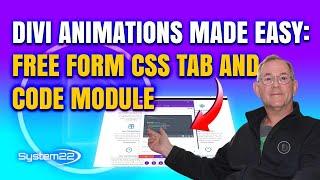 Divi Animations Made Easy: Free Form CSS Tab and Code Module