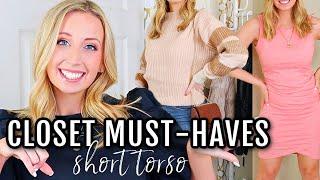 8 Wardrobe Essentials You NEED for Short Torso Body Types [Closet Staples for Body Confidence]