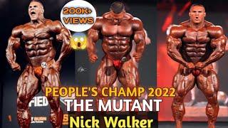 "THE MUTANT" Nick Walker Speechless Posing Routine| People's Champ 2022 Mr Olympia| #nickwalker