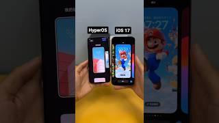 iOS 17 vs HyperOS  #iphone15