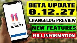 MIUI 10 8.12.27 Global Beta Update Changlog, NEW FEATURES