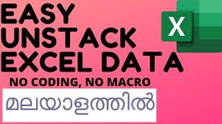 How To Unstack Excel Data( Tips 2020)(No coding)