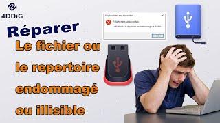 Réparer : Le fichier ou le répertoire endommagé et illisible 【3 Solutions】