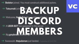 RESTORE YOUR DISCORD SERVER AND MEMBERS IN 2024.. | VaultCord.com