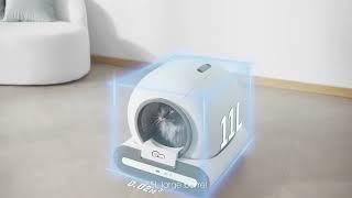 DOEL Automatic Cat Litter Box Self Cleaning with App Control & Cat Litt