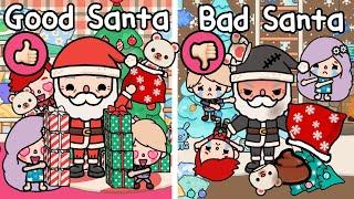 Good Santa Vs Bad Santa  | Toca Life Story | Toca Boca | Sad Story