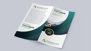 How to Design Bi fold Brochure - Photoshop Tutorial