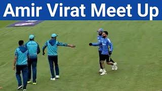 Virat Kohli Met Muhammad Amir Today In New York Stadium | Ind vs Pak T20 WC 2024