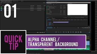 QUICK TIP | PREMIERE PRO CC | ALPHA CHANNEL | TRANSPARENT BACKGROUND