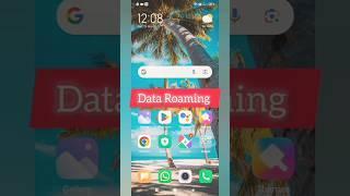 How to turn On data roaming in redmi note 10s|| #shorts