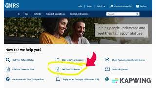 how to download IRS tax transcripts