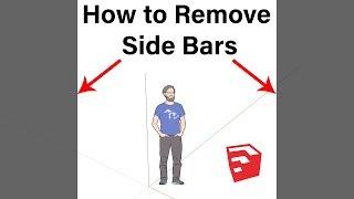 How to Remove Black / Gray Sidebars in SketchUp