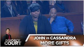 Divorce Court - John vs. Cassandra: More Gifts - Season 14 Episode 49