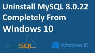 How to uninstall MySQL 8.* completely from Windows 10 | #MySQL 8.*