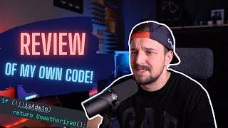 I did code review of my OWN code from 2015...