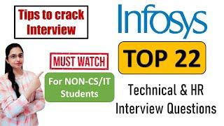 Infosys Interview Questions for Non CS/IT Students | Tips & Tricks | How to Answer | Technical & HR