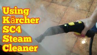 Amazing Kärcher SC4 Steam Cleaner/ Cleaning A Dirty Kitchen