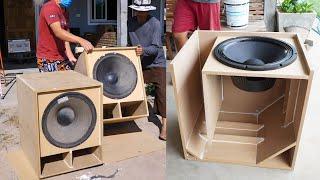 Instructions for designing the most detailed subwoofer enclosures - 18 inch bass subwoofer box