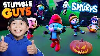 Kaven Tries the SMURF x HALLOWEEN EVENT in STUMBLE GUYS!