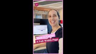 How to create a full-width page in #Elementor ↔️ #Shorts