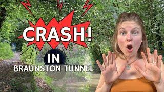 Narrowboat CRASH!! in Braunston Tunnel