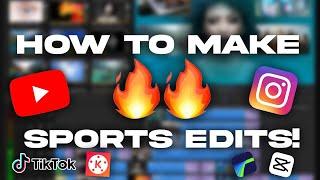 How To Make  Sports Edits! Instagram/ YouTube,TikTok EASY!