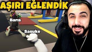 AŞIRI EĞLENDİK GÜLMEKTEN GÖZÜMÜZDEN YAŞ GELDİ!! EKİPLE HUMAN FALL FLAT!! | Barış Can