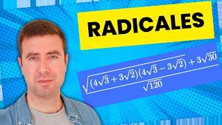 🟡 Operaciones Combinadas con RADICALES 04  4º ESO y 1º BACH