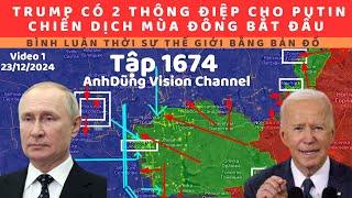 Tập 1674. Nga giải phóng thêm 2 làng ở Kupiansk và Donetsk. Trump đang chạy đua theo lời hứa hòa đàm