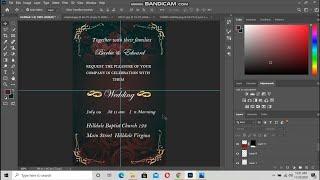 How to make an invitation card on photoshop...complete tutorial photoshop