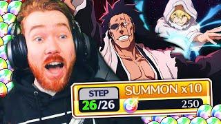 THE MOST INSANE 9TH ANNIVERSARY KENPACHI AND GREMMY SUMMONS! Bleach: Brave Souls!