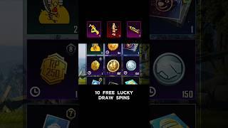 10 Free Lucky Spin Draws  Recall Tokens #pubgmobile #pubg