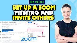 How to set up a zoom meeting and invite others 2024