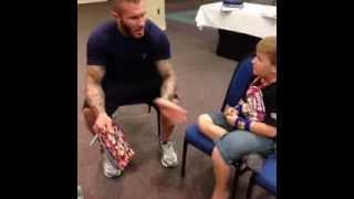 Randy Orton chats with a VIP of the #WWEVip experience